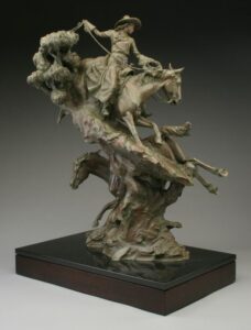 Wild Horses, Wilder Women {2} 39 ½' x 27 ½' x 17'